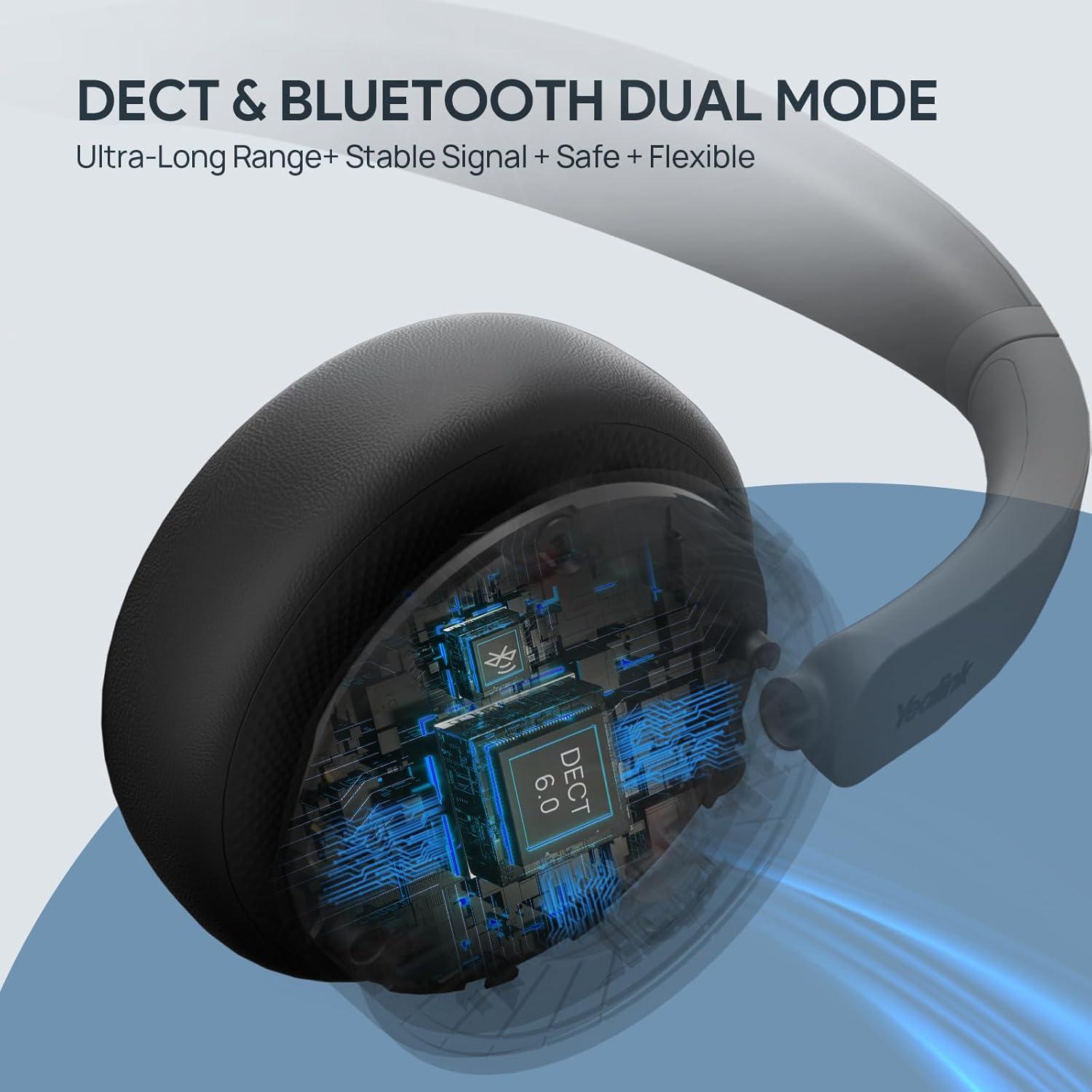 Auriculares Inalámbricos Yealink WH64 Mono DECT Bluetooth 185m