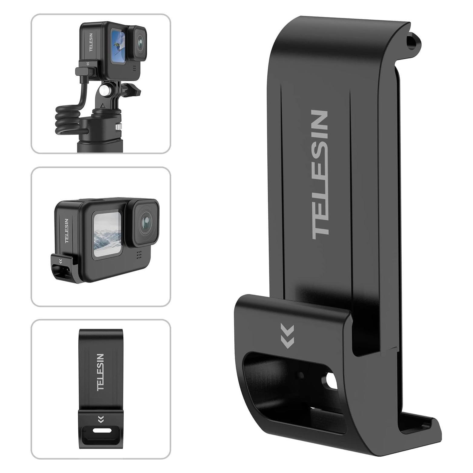 Cubierta de Batería TELESIN para GoPro Hero 9-13 Resistente