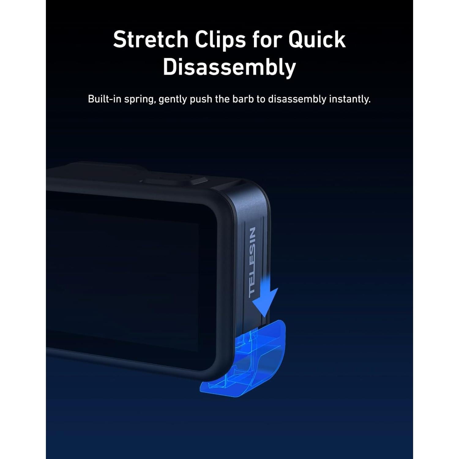 Cubierta de Batería TELESIN para GoPro Hero 9-13 Resistente