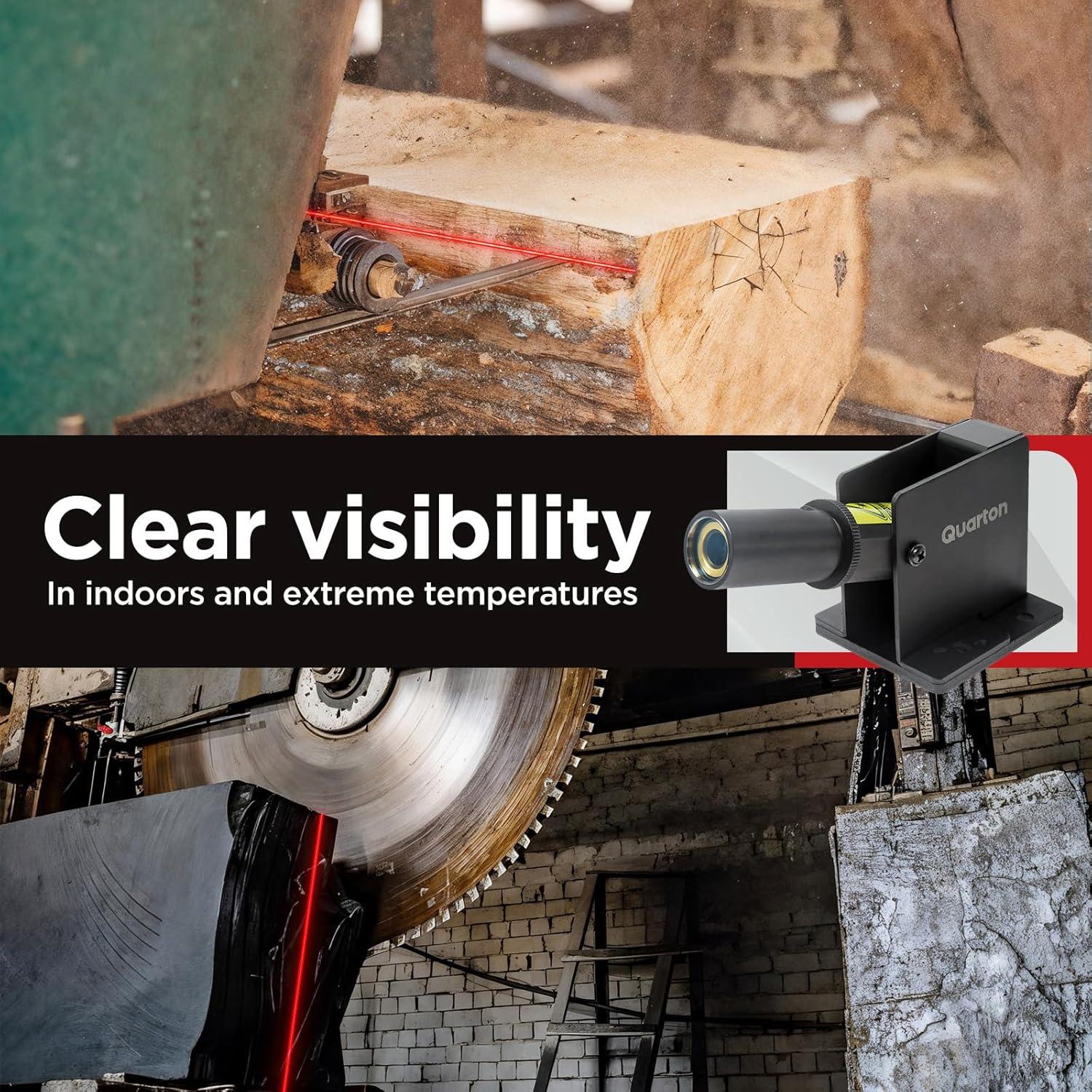 Nivel Láser ML-100 Quarton Línea Roja 30.48m Impermeable