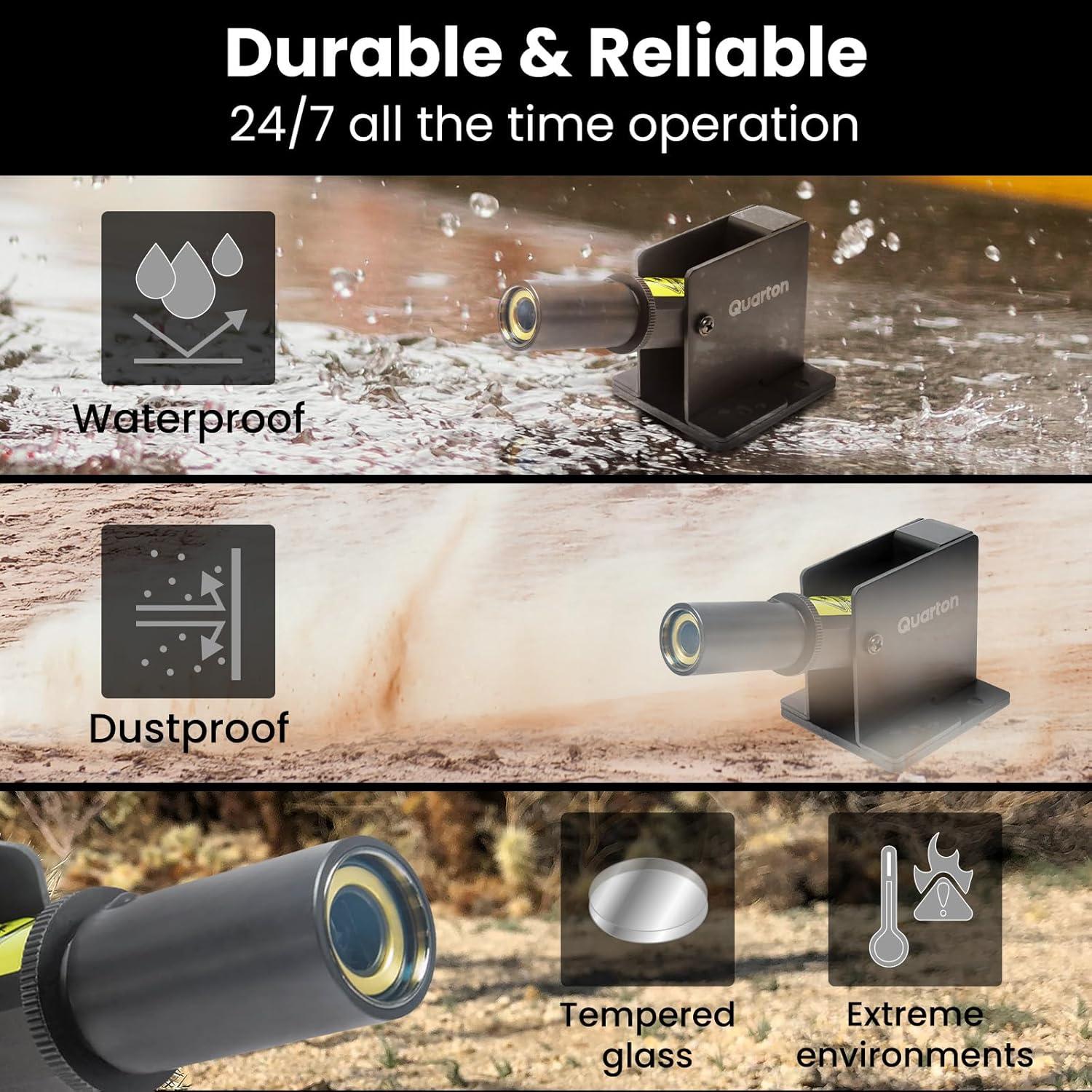 Nivel Láser ML-100 Quarton Línea Roja 30.48m Impermeable