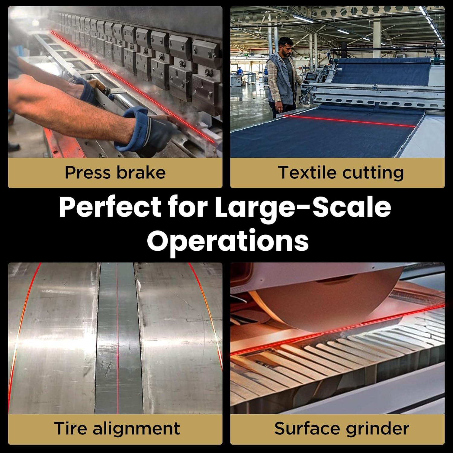 Nivel Láser ML-100 Quarton Línea Roja 30.48m Impermeable