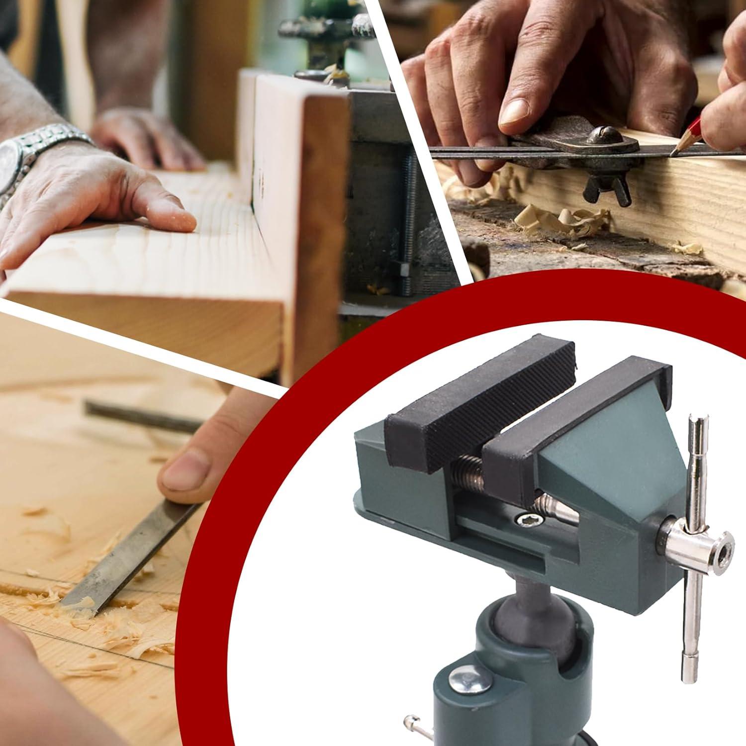 Vise de Banco Universal Findmall 8 cm Aluminio 360° Joyería