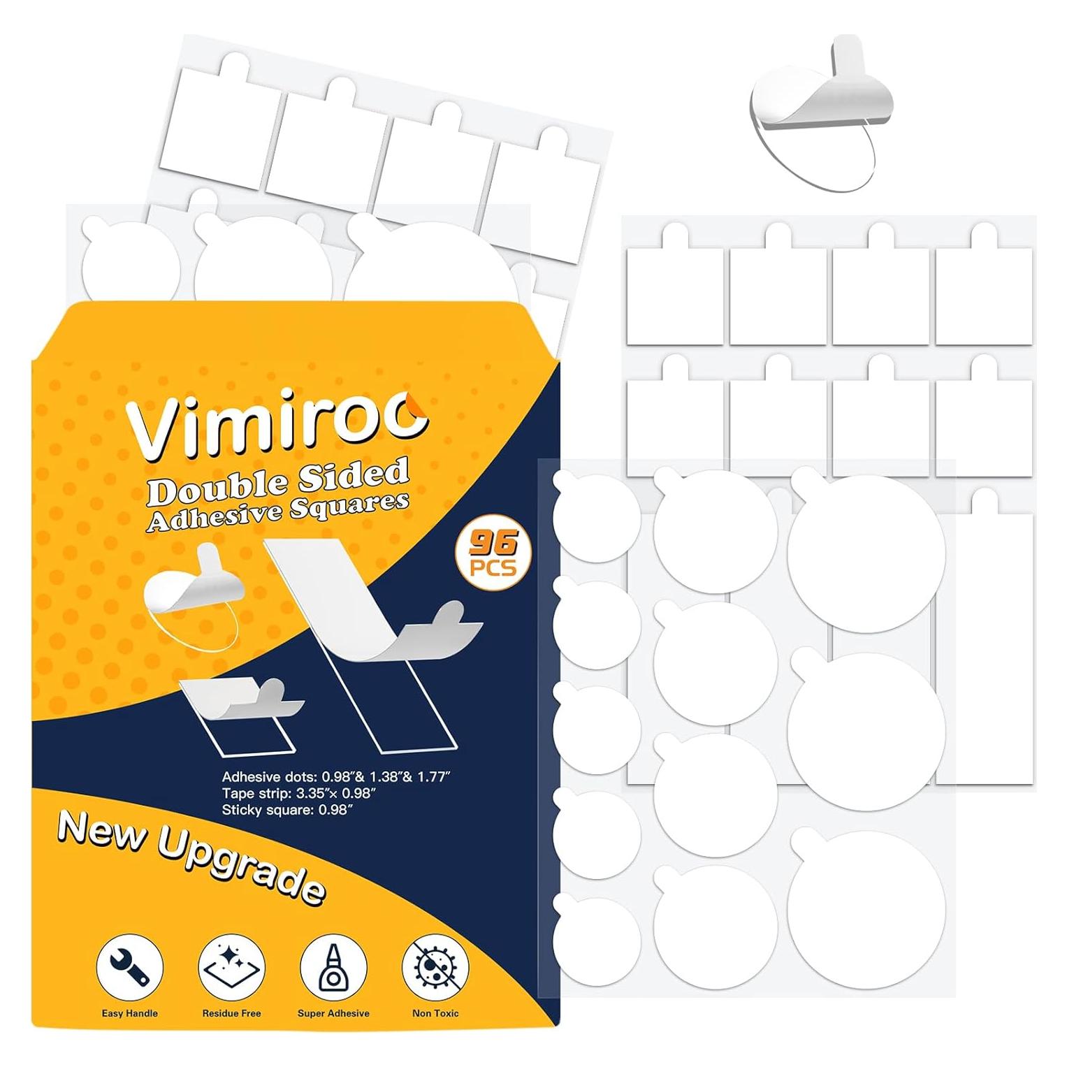 Cinta Adhesiva Doble Cara Vimiroo 96 Piezas 19.7x15.5cm