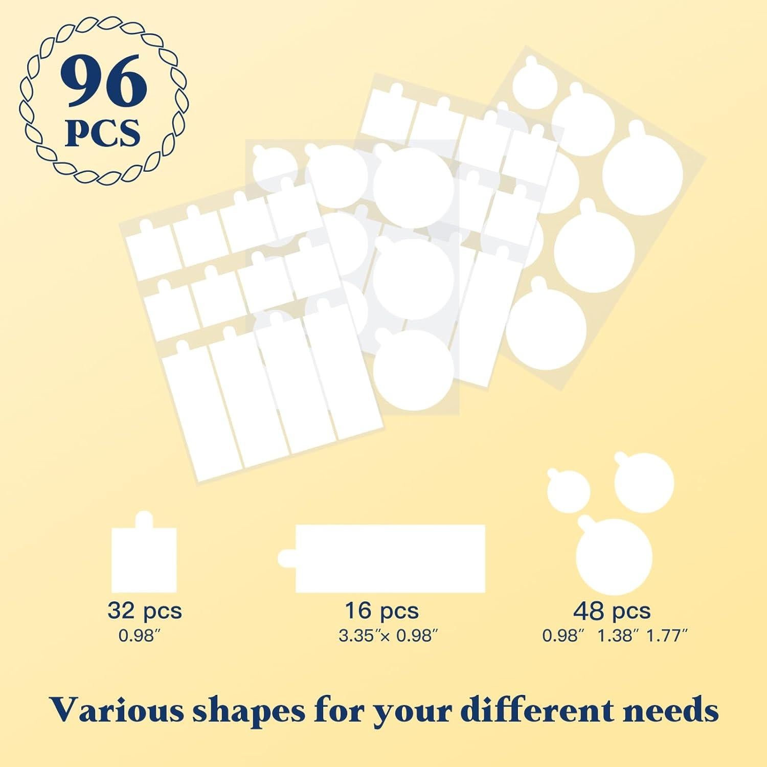 Cinta Adhesiva Doble Cara Vimiroo 96 Piezas 19.7x15.5cm