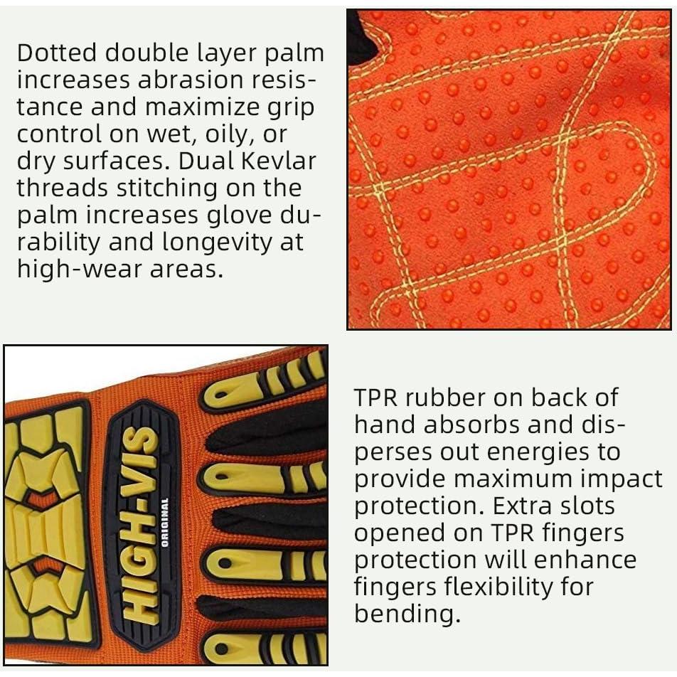 Guantes de Seguridad Seibertron SDX2 XS Resistentes a Impactos