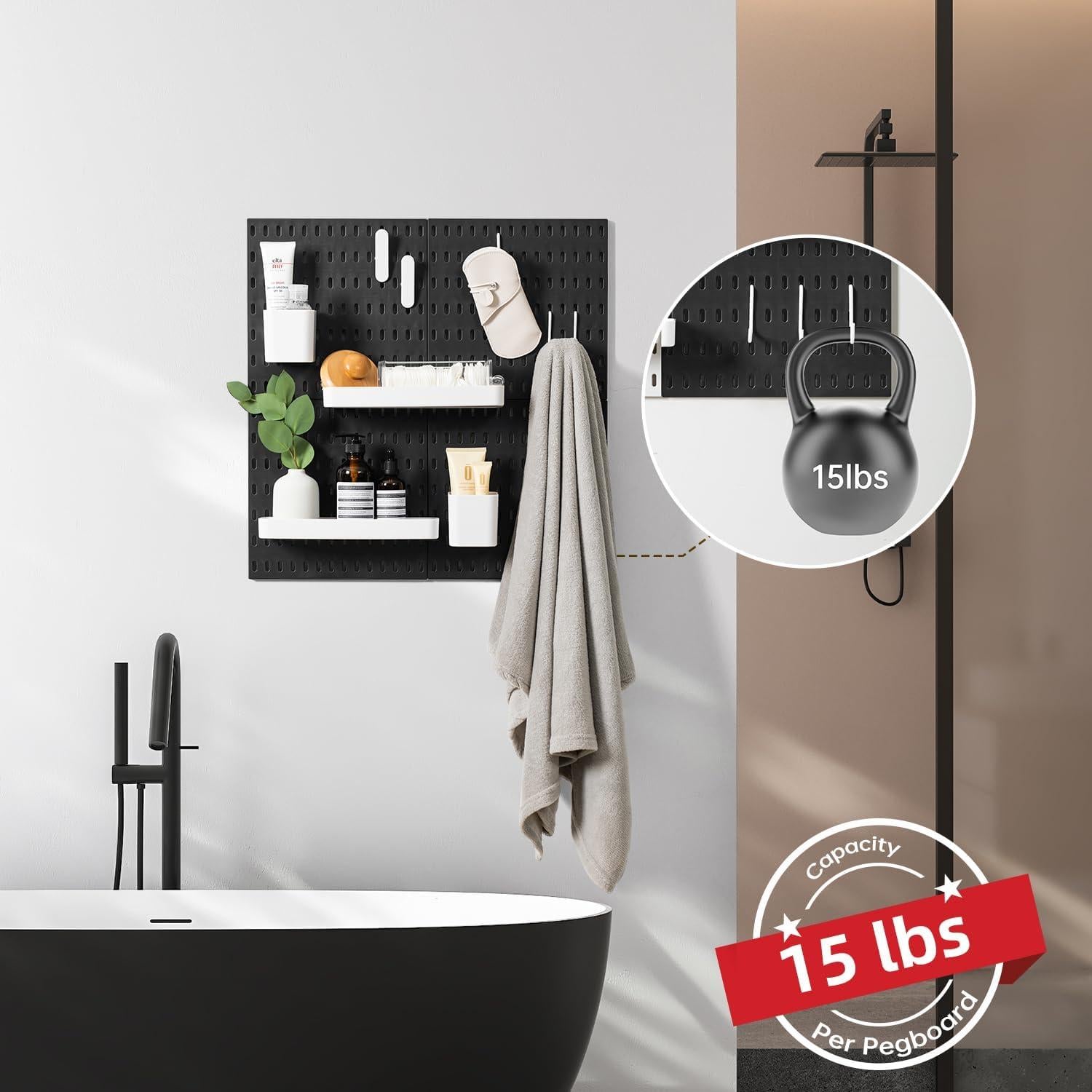 Kit Organizador de Pared VUSIGN 4 Piezas 56x56cm Negro