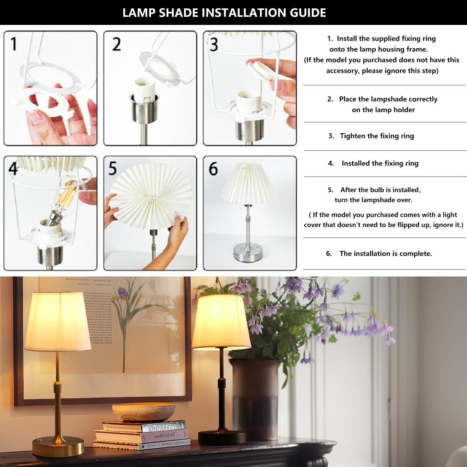 Lámpara Recargable USB TD003 para Dormitorio y Sala de Estar