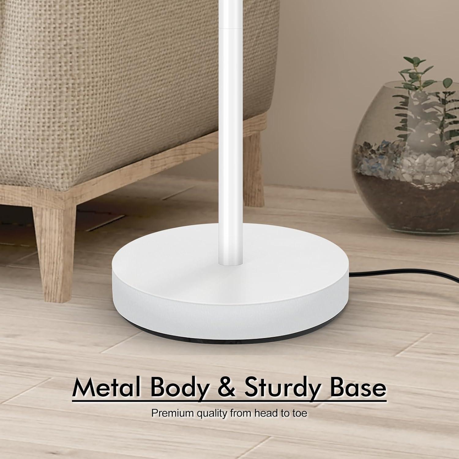 Lámpara de Pie LED Torchiere AUQUEE 30W 3600LM Blanca 71"