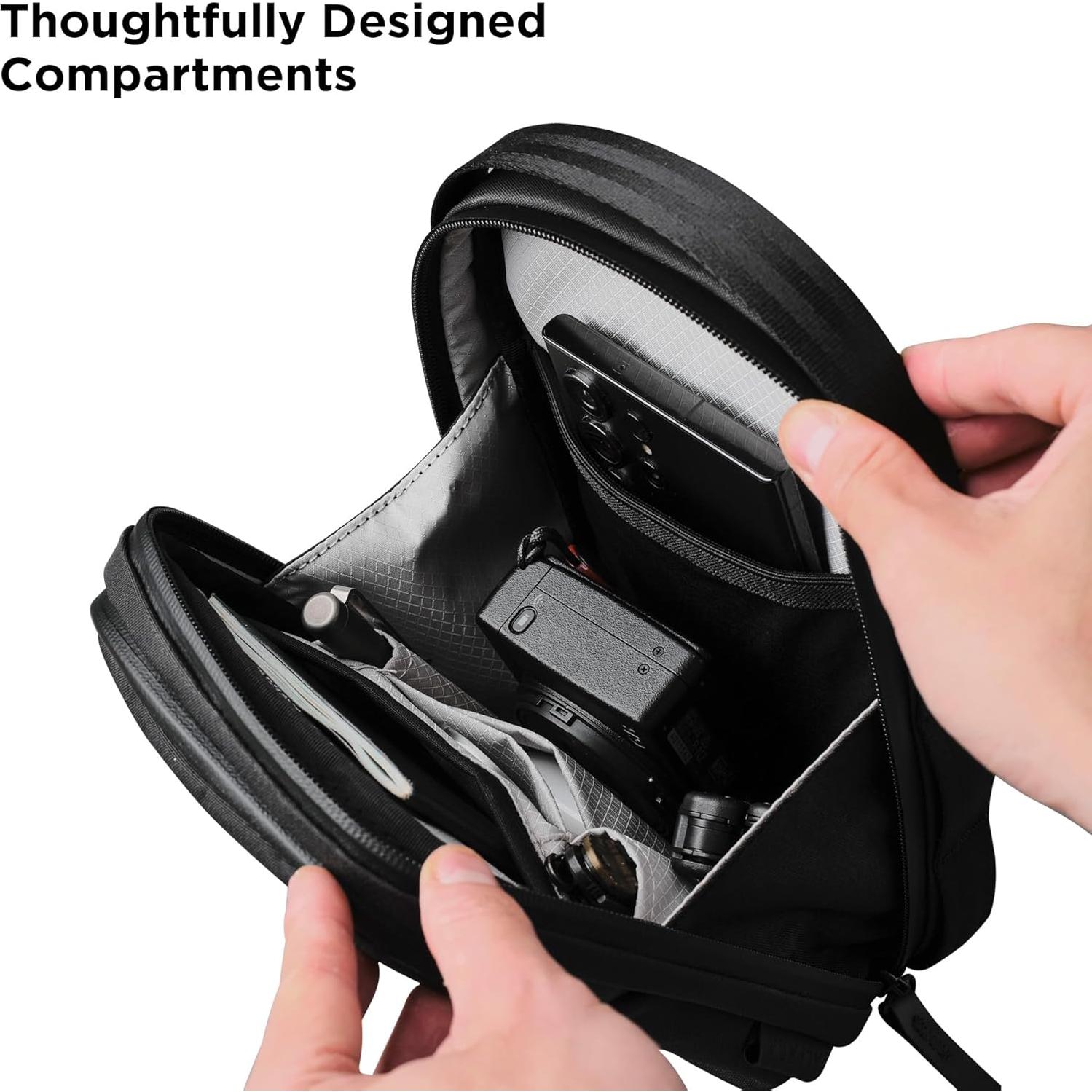 Bolsa Cruzada ALPAKA Metro Sling V2 con Bloqueo RFID - Negro