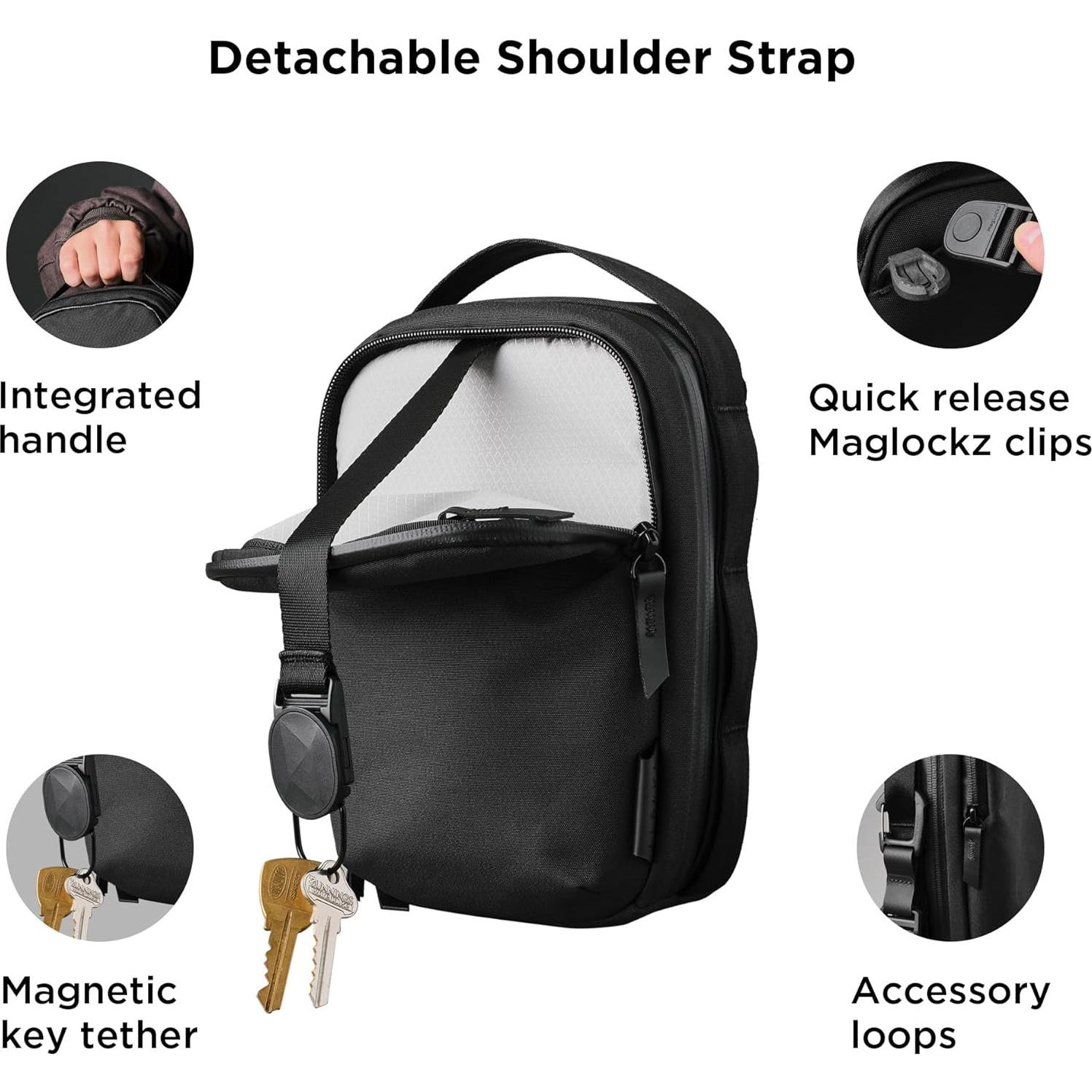 Bolsa Cruzada ALPAKA Metro Sling V2 con Bloqueo RFID - Negro