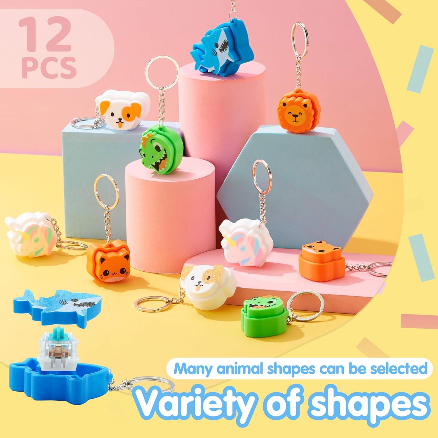 Juguetes Antiestrés 3D Joyin - 12 Pcs Animales Diversión