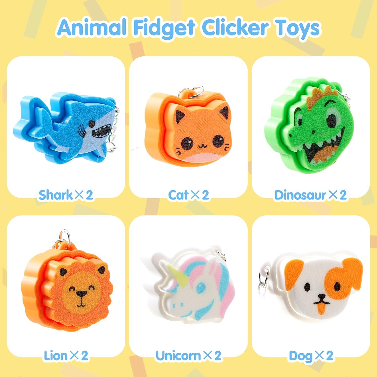 Juguetes Antiestrés 3D Joyin - 12 Pcs Animales Diversión