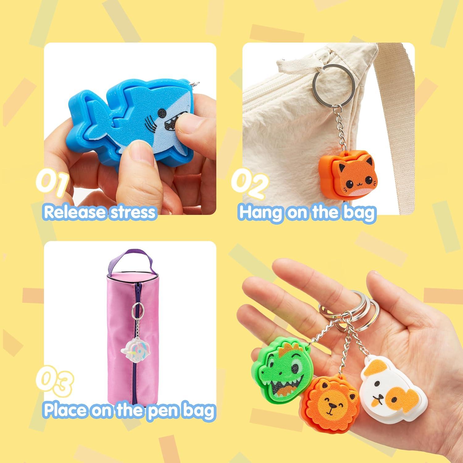 Juguetes Antiestrés 3D Joyin - 12 Pcs Animales Diversión