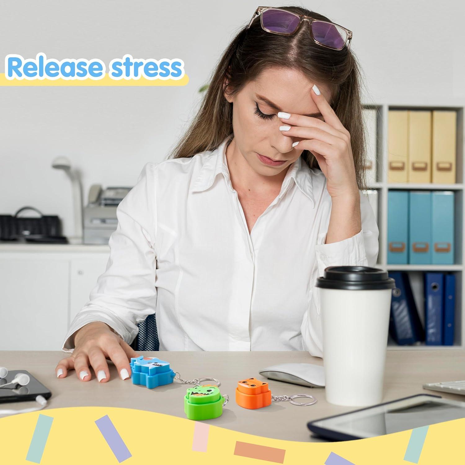 Juguetes Antiestrés 3D Joyin - 12 Pcs Animales Diversión