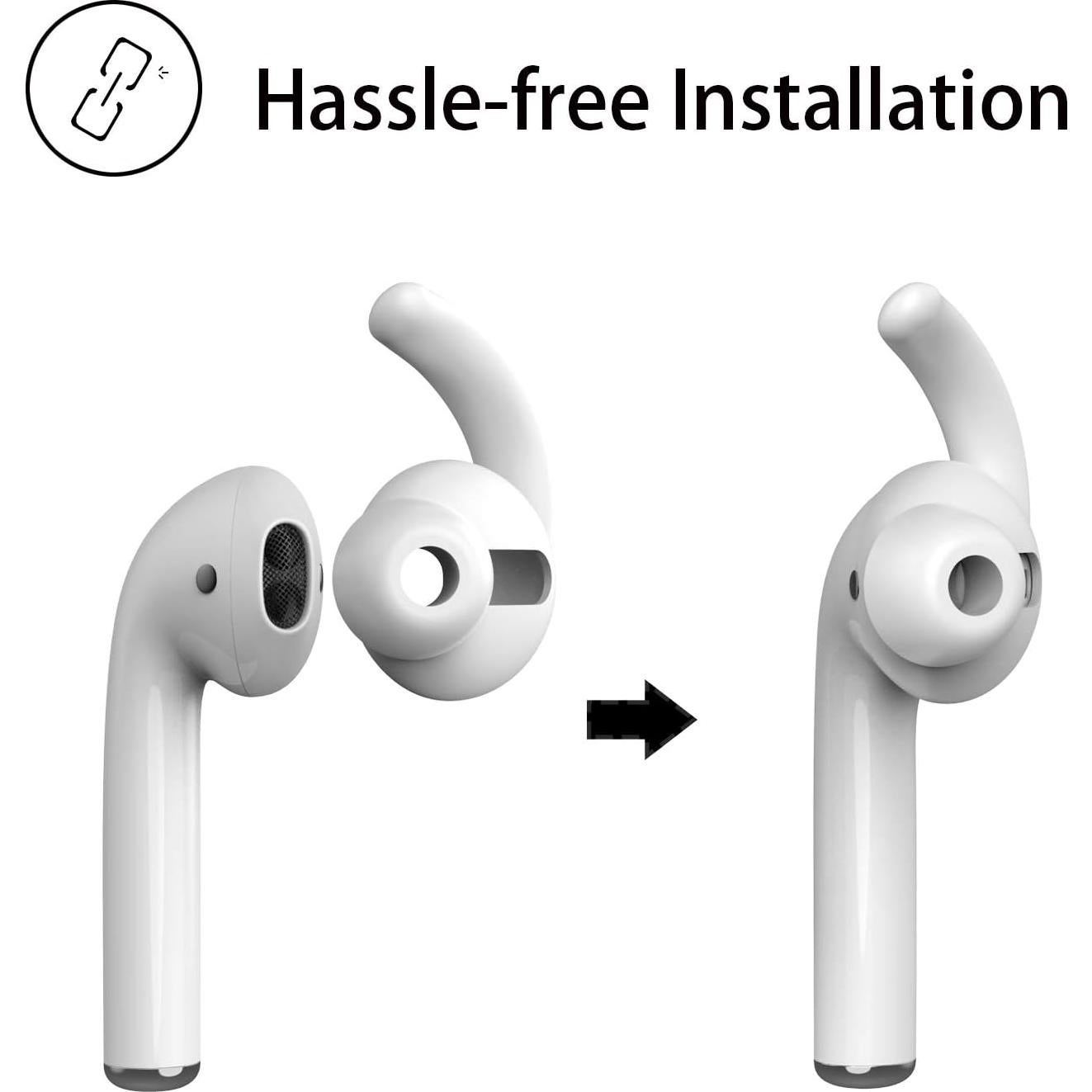 Ganchos de oído antideslizantes silicona para AirPods 1 y 2