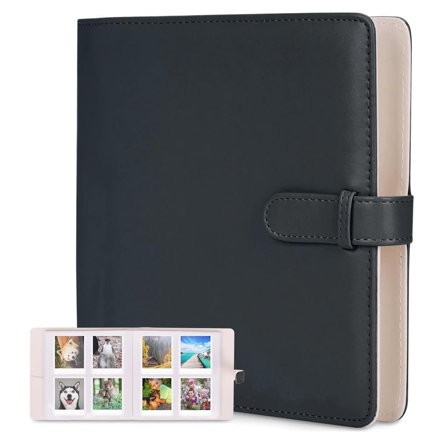 Álbum de Fotos Phetium 256 Bolsillos Negro para Instax y Polaroid