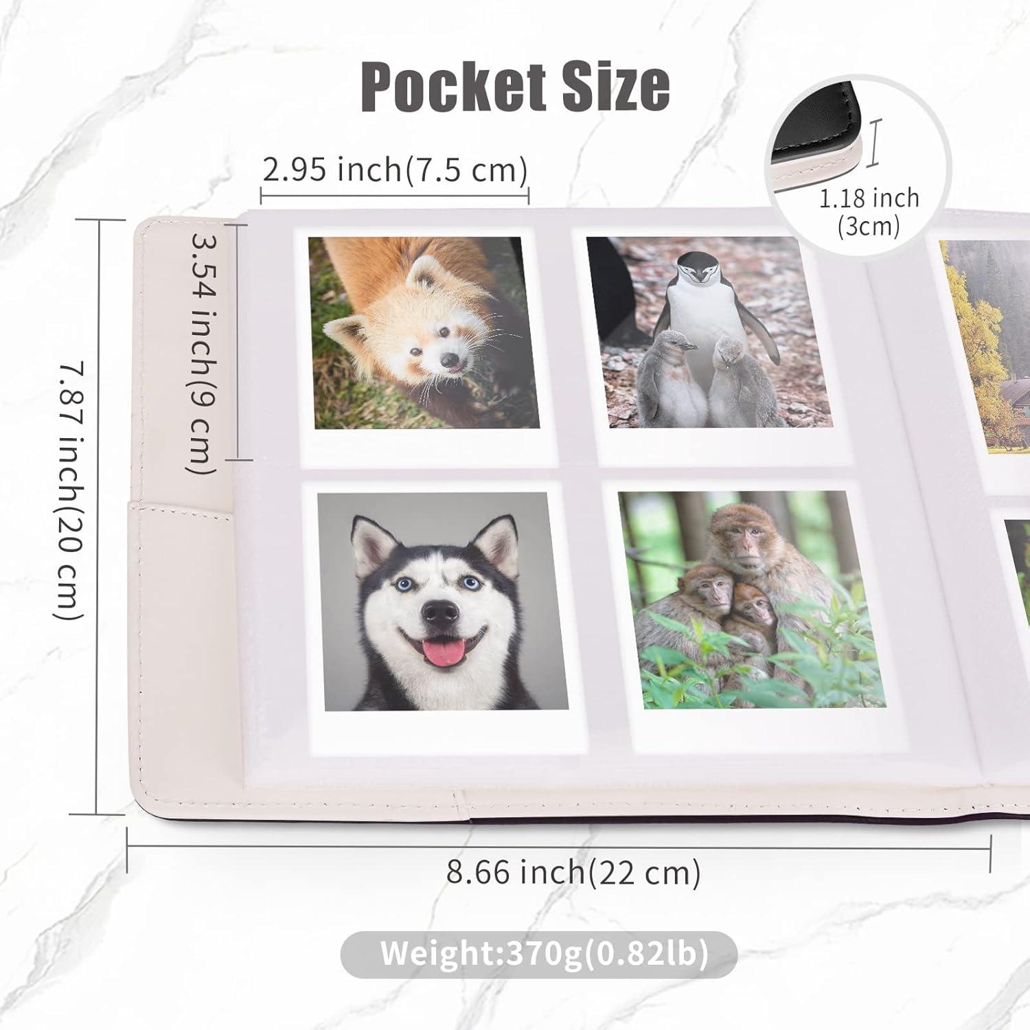 Álbum de Fotos Phetium 256 Bolsillos Negro para Instax y Polaroid