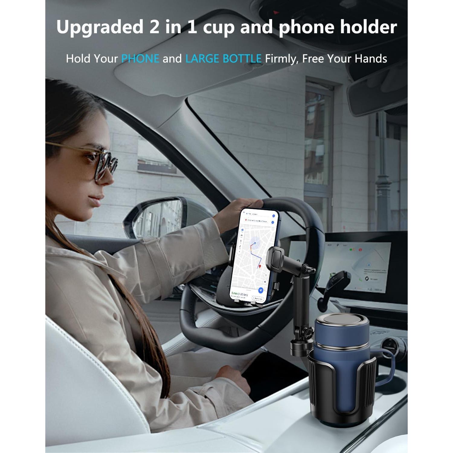 Soporte para Teléfono de Taza Easkkty Ajustable 2 en 1