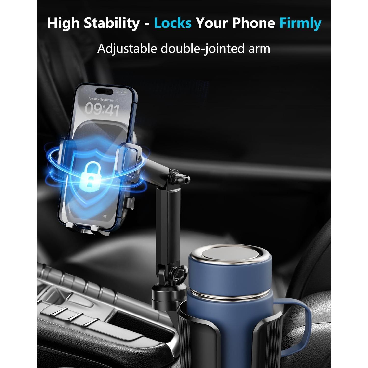 Soporte para Teléfono de Taza Easkkty Ajustable 2 en 1