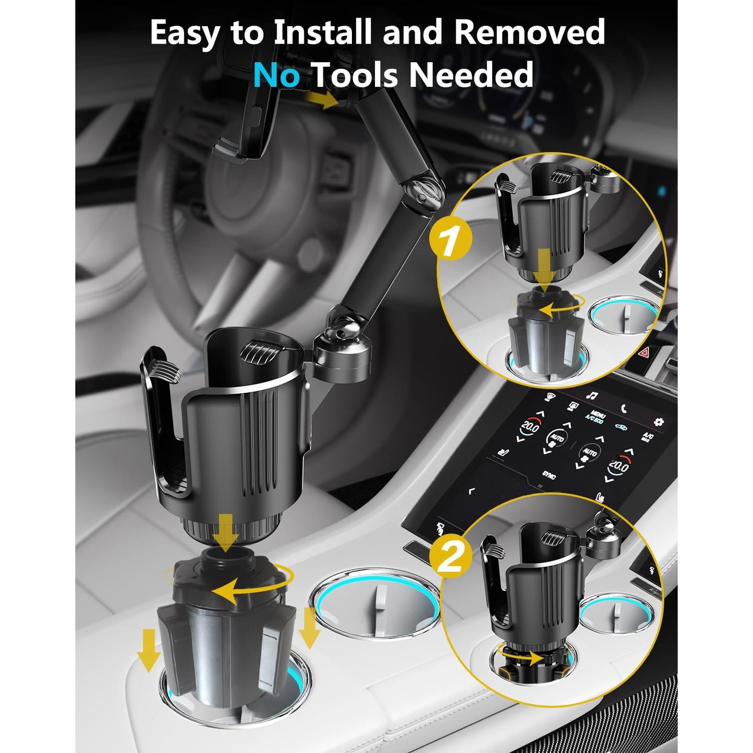 Soporte para Teléfono de Taza Easkkty Ajustable 2 en 1