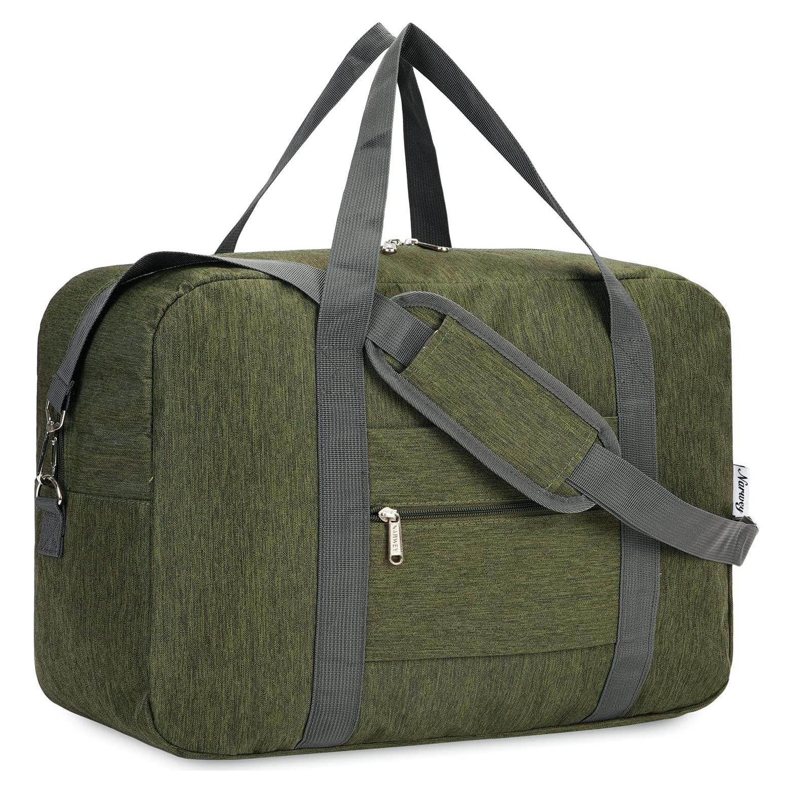 Bolsa de Viaje Plegable Narwey 30L Verde Militar 45.72x35.56x20.32 cm