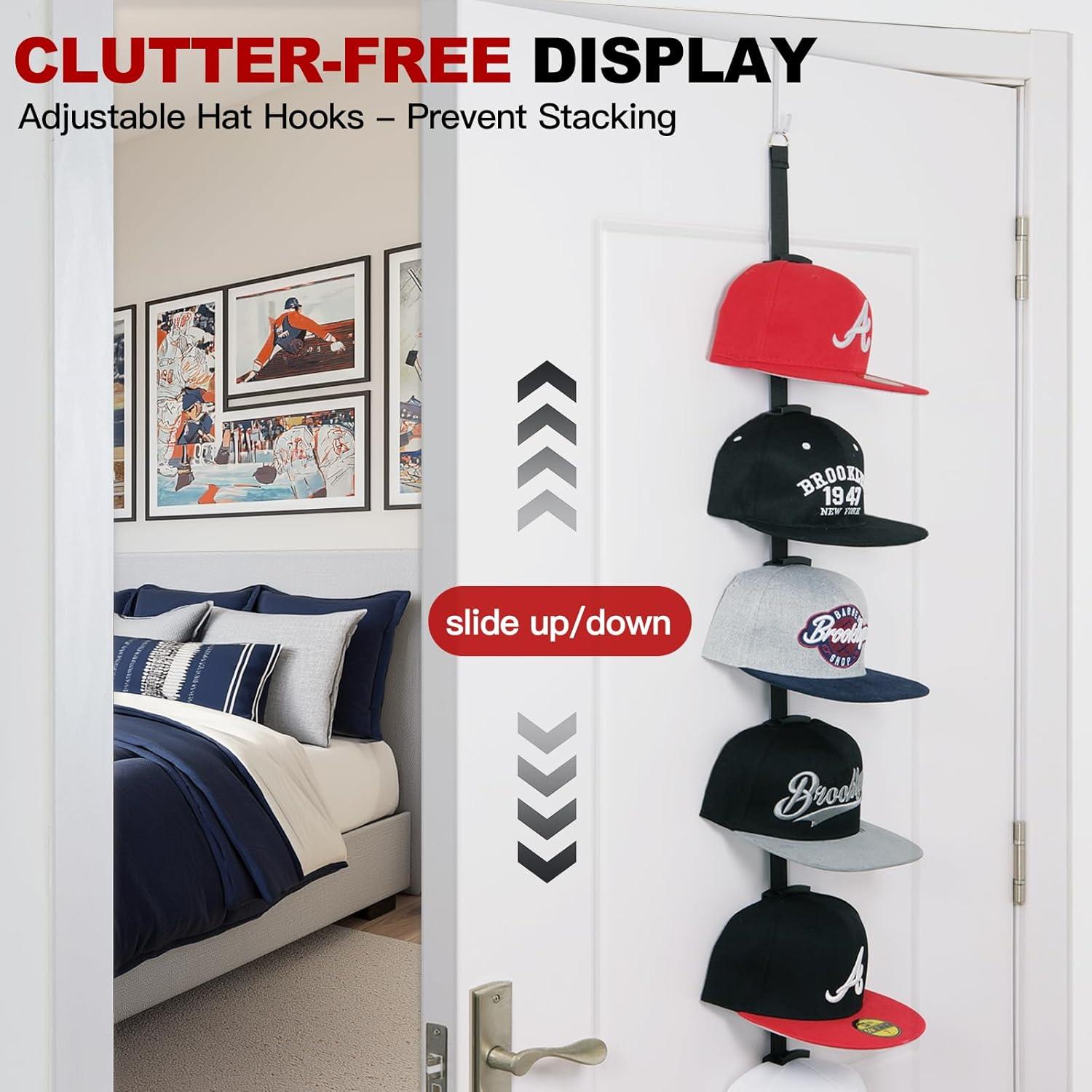 Perchero para Sombreros Aoodaily - Organizador de 10 Ganchos