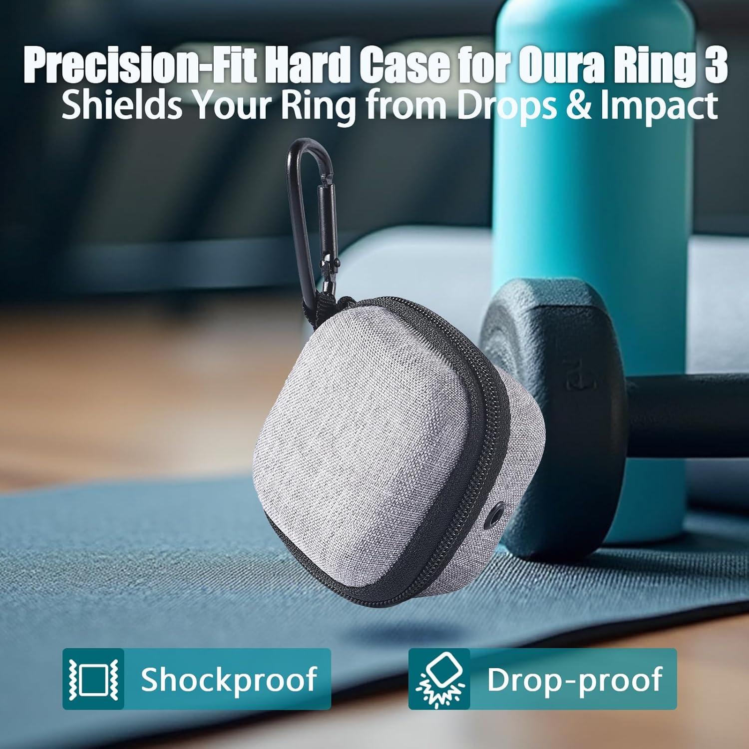 Funda Protectora Oura Ring Gen 3 - Estuche Duro EVA Gris