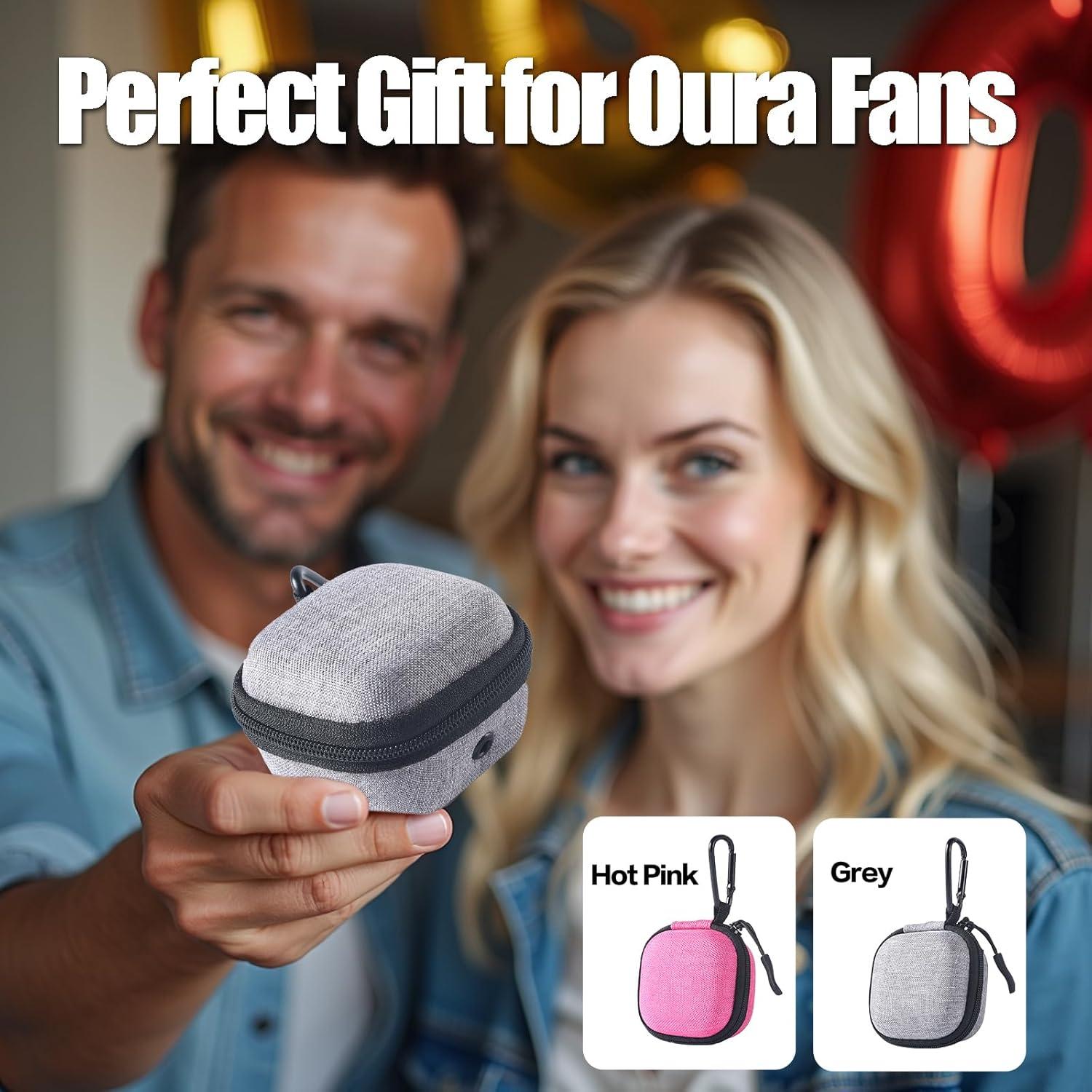 Funda Protectora Oura Ring Gen 3 - Estuche Duro EVA Gris