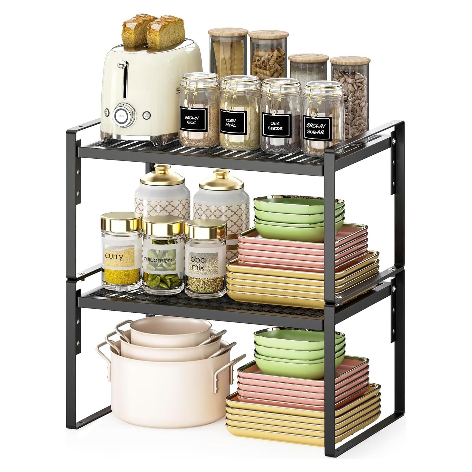 Organizador de Encimera de Cocina Across-Star 2 Niveles Ajustable