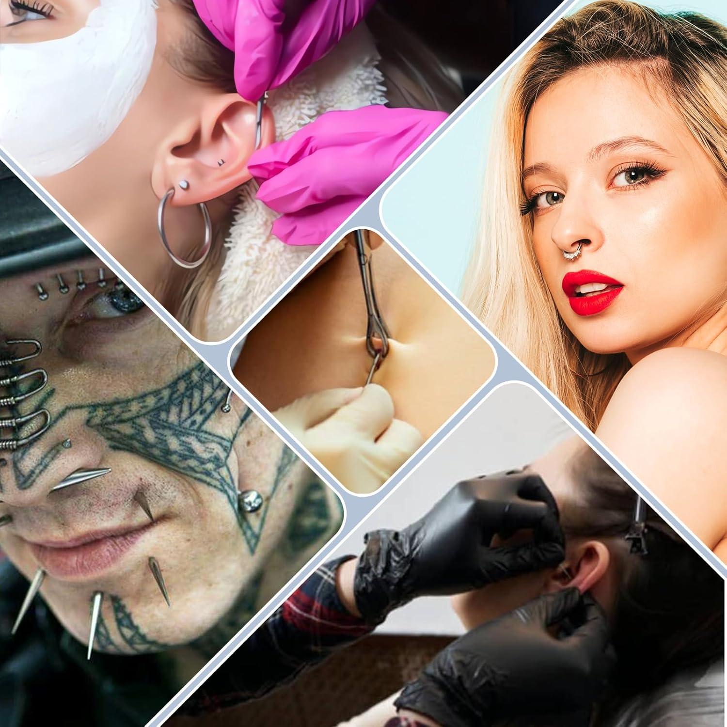 Agujas de Perforación 12G YONGDA - 50pcs Acero Inoxidable 316L