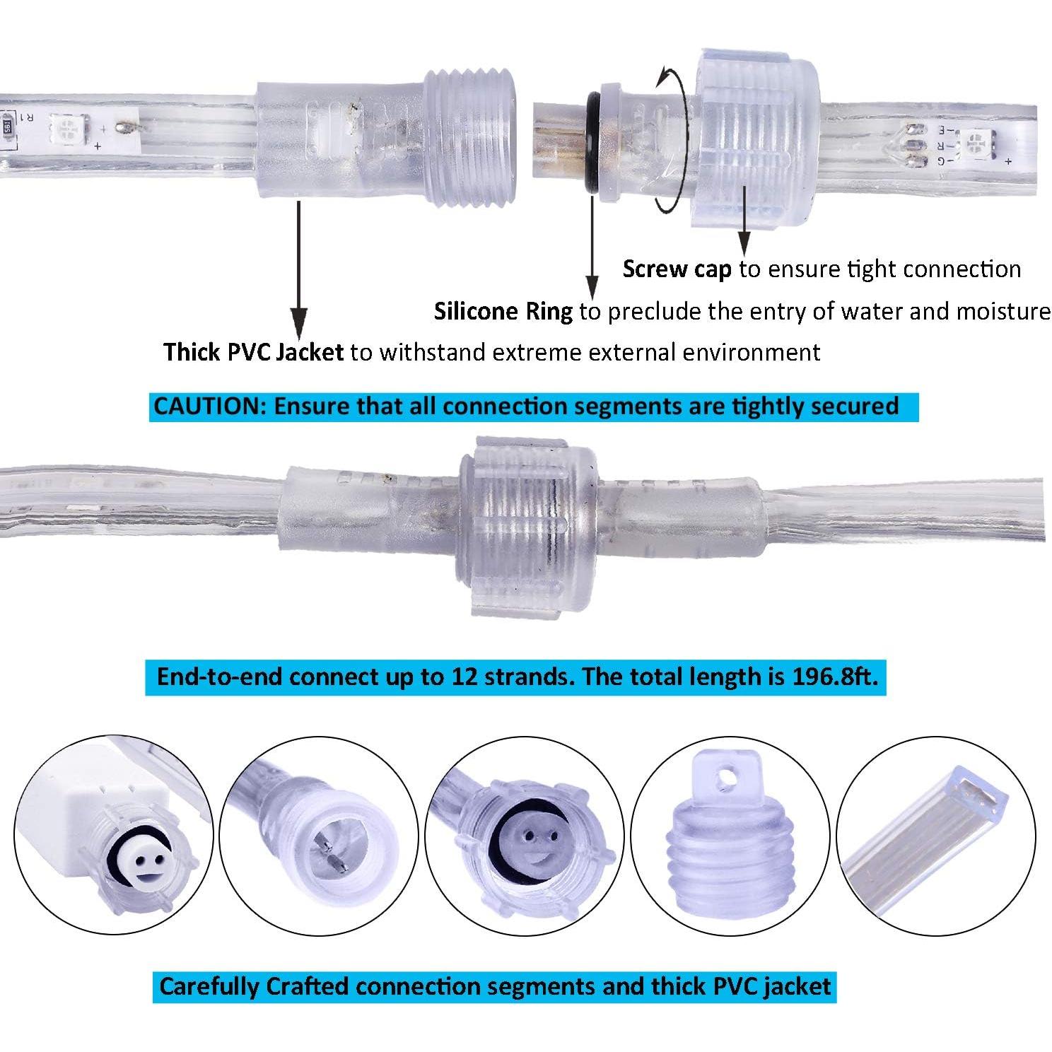 Luces de Cuerda LED 5m Areful 3000K Blanco Suave Impermeables