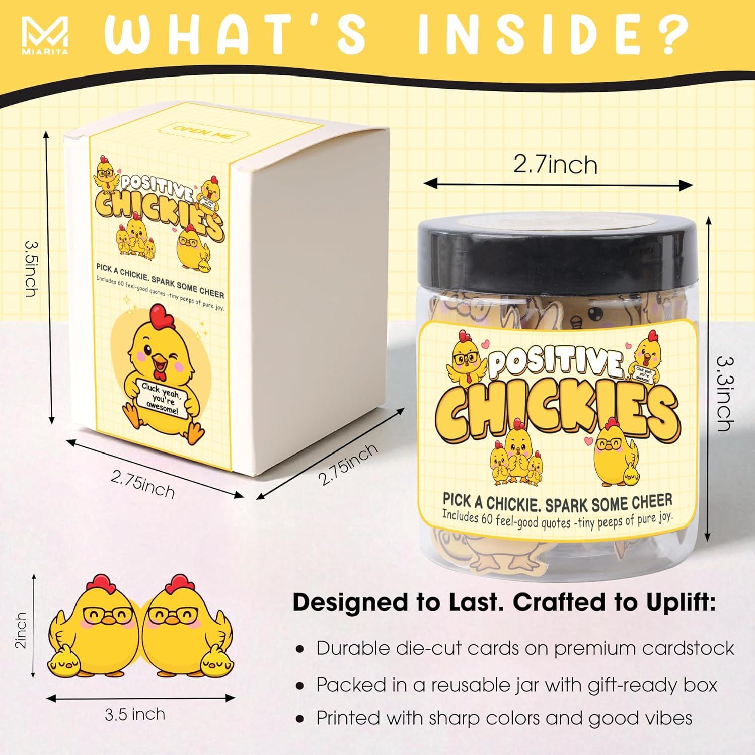 Tarro de 60 Tarjetas de Afirmación Positiva Miarita