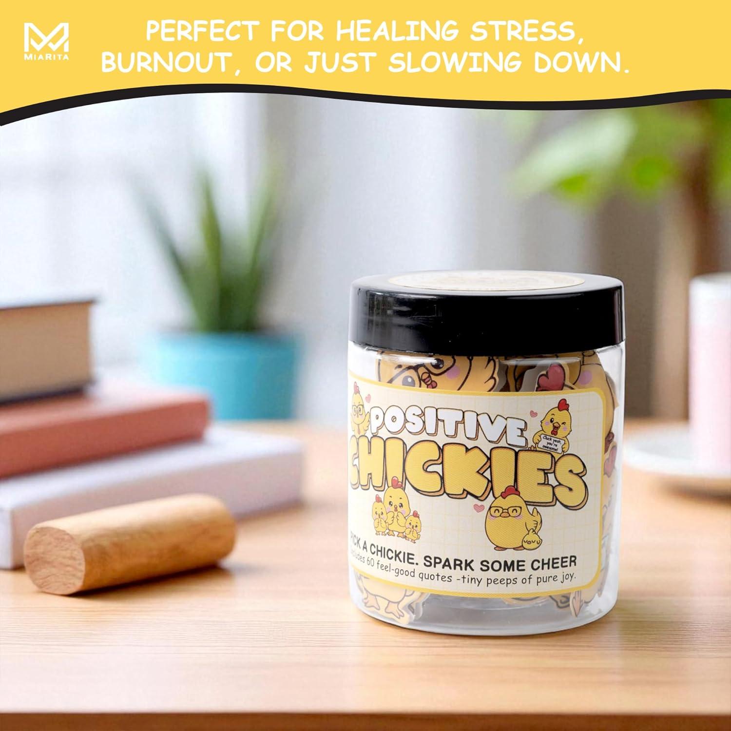 Tarro de 60 Tarjetas de Afirmación Positiva Miarita