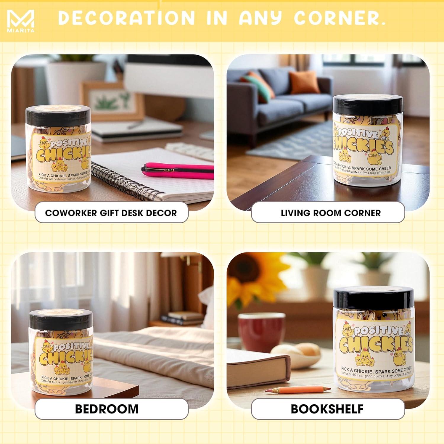 Tarro de 60 Tarjetas de Afirmación Positiva Miarita