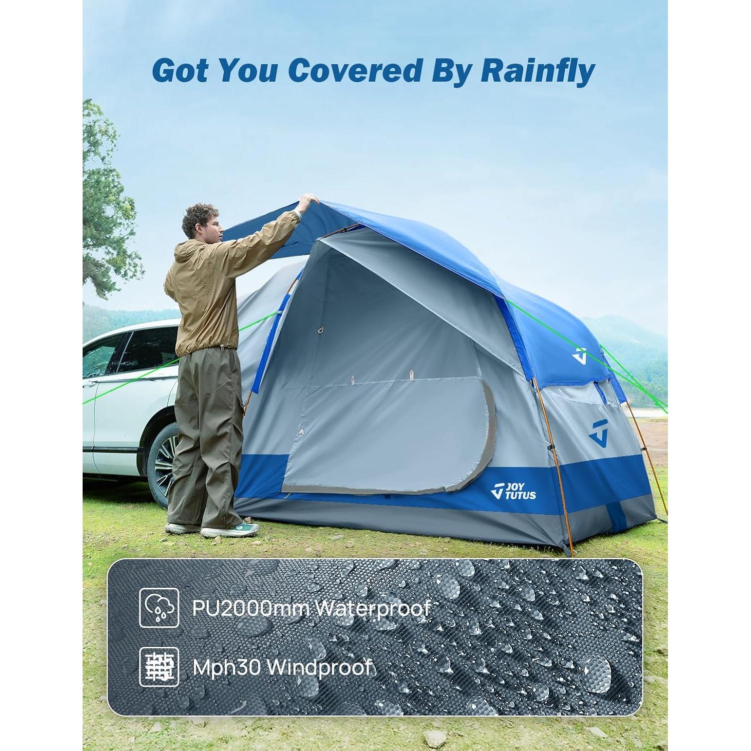 Tienda SUV JOYTUTUS H1201-01020-BL para 6 personas, impermeable