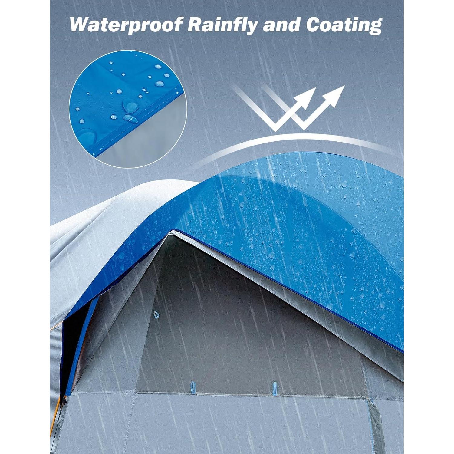 Tienda SUV JOYTUTUS H1201-01020-BL para 6 personas, impermeable