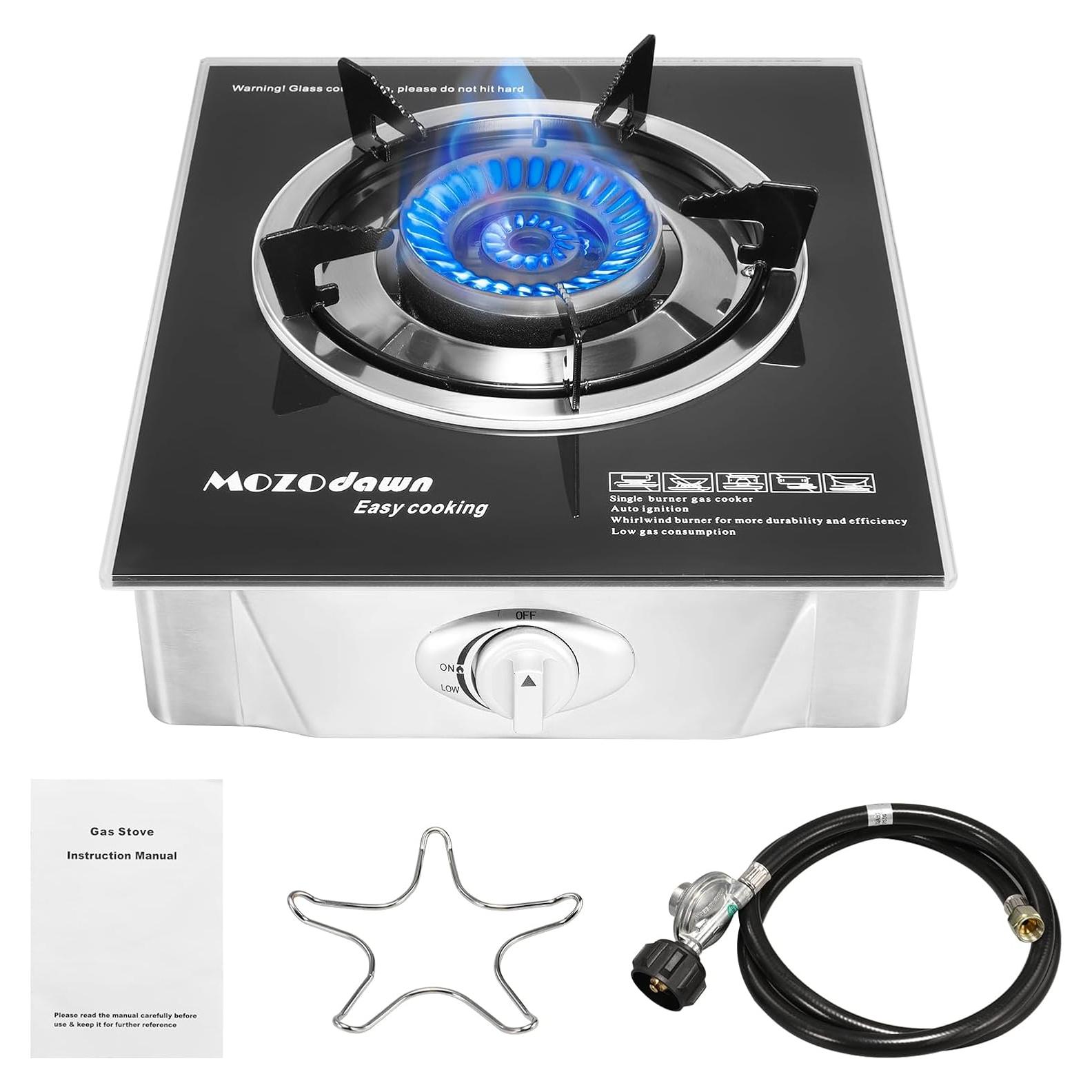 Estufa de Propano Portátil MOZODAWN 15000 BTU con Manguera