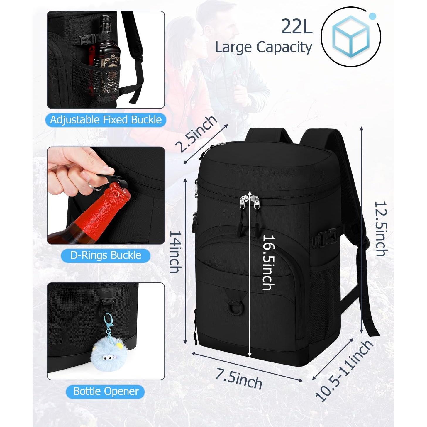 Mochila Enfriadora NECKORY 22L Impermeable a Prueba de Fugas