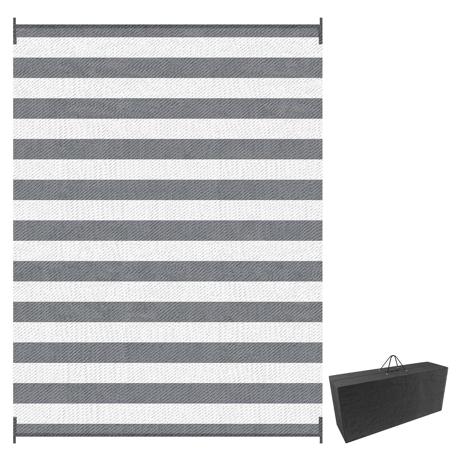 Alfombra Exterior Reversible Outsunny 2.74x3.66m Impermeable