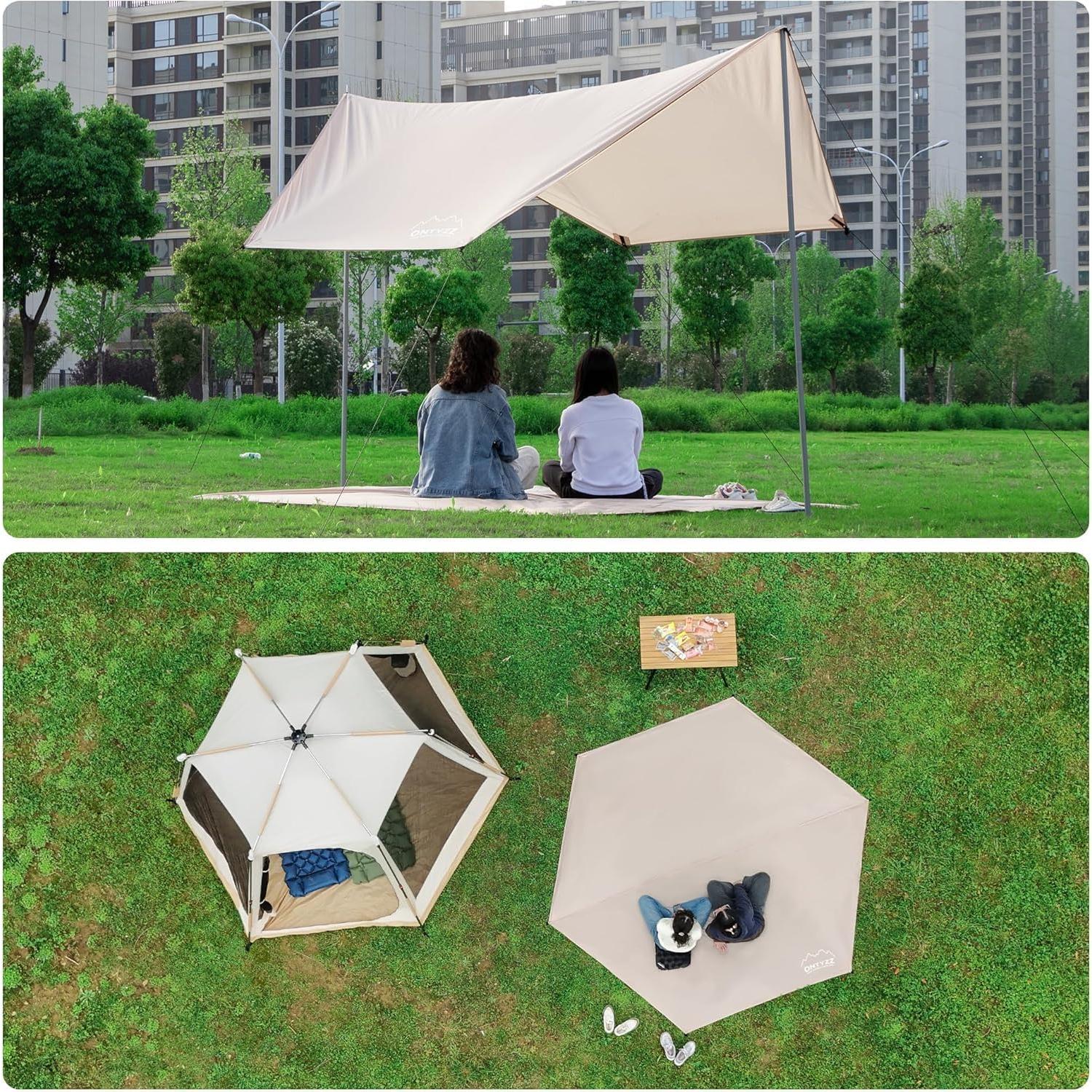 Lona de Camping Impermeable ONTYZZ 3.30x2.86m Multifuncional