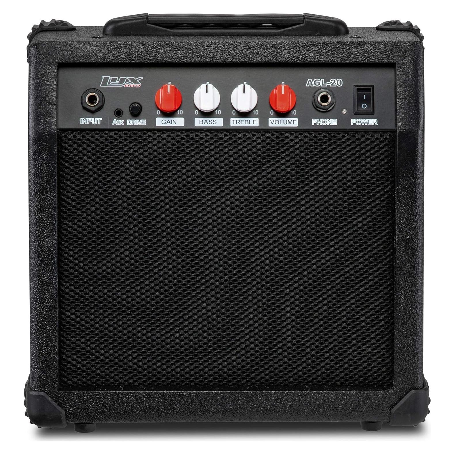 Amplificador de guitarra eléctrica LyxPro AGL20 20W con jack y aux
