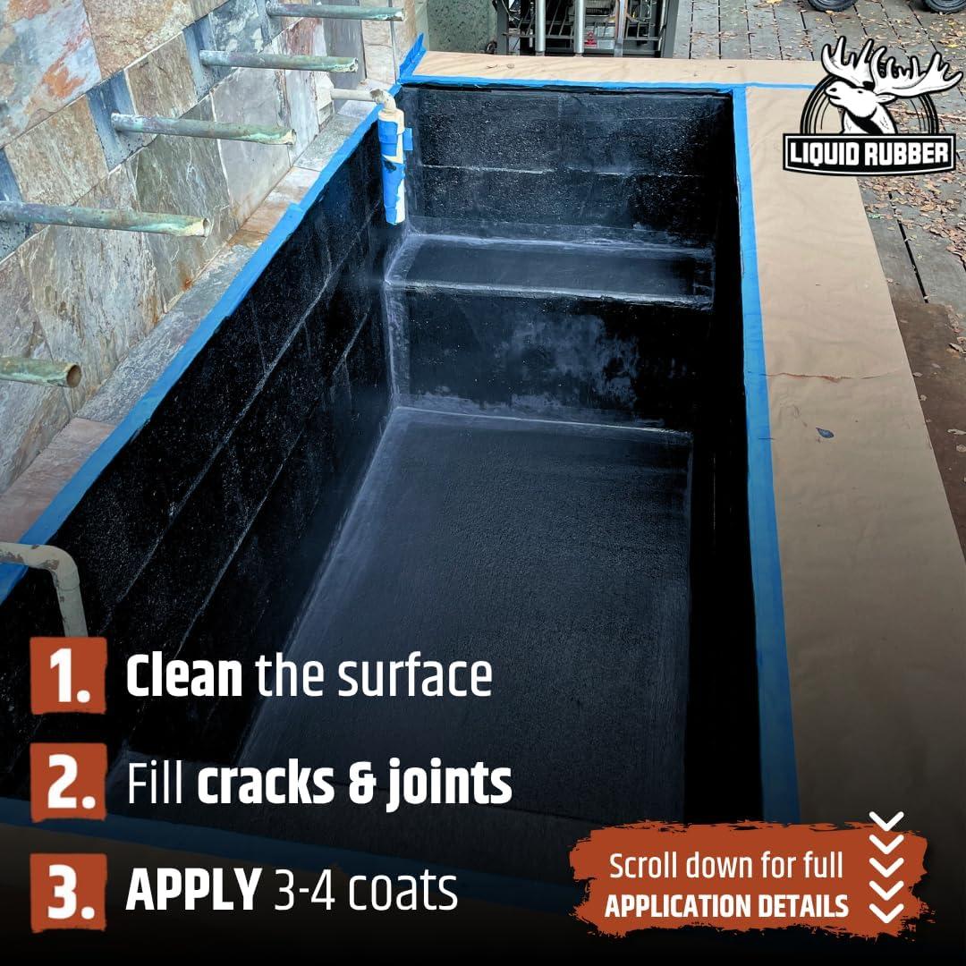 Sellador Impermeable Liquid Rubber NeoPond 3.78L Negro