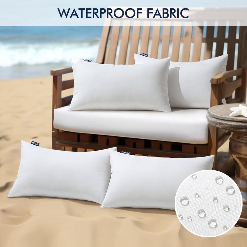 Insertos de Almohada Impermeables MIULEE 30x50 cm Paquete de 4