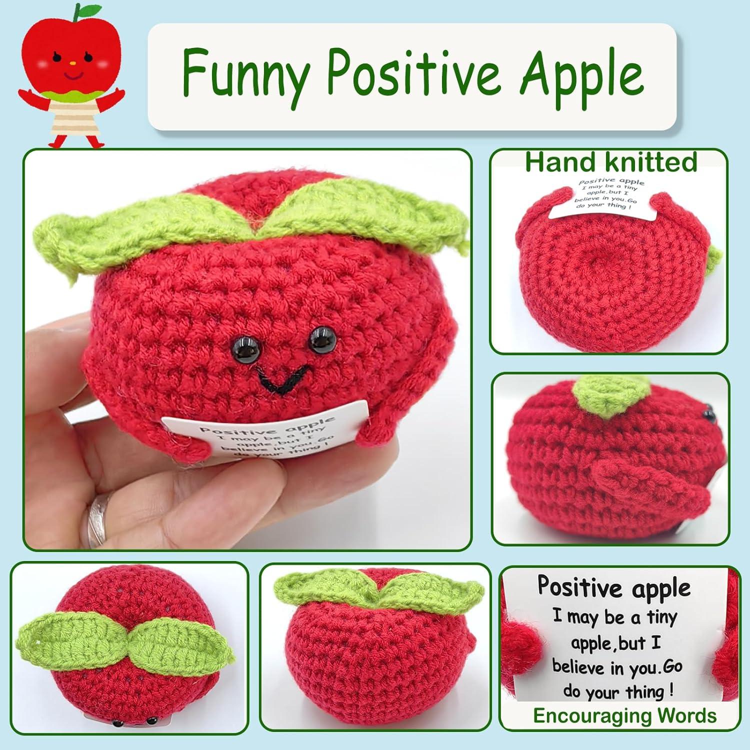 Muñecas de Ganchillo Tejidas SIMXEHAY Manzana y Pitaya 7 cm