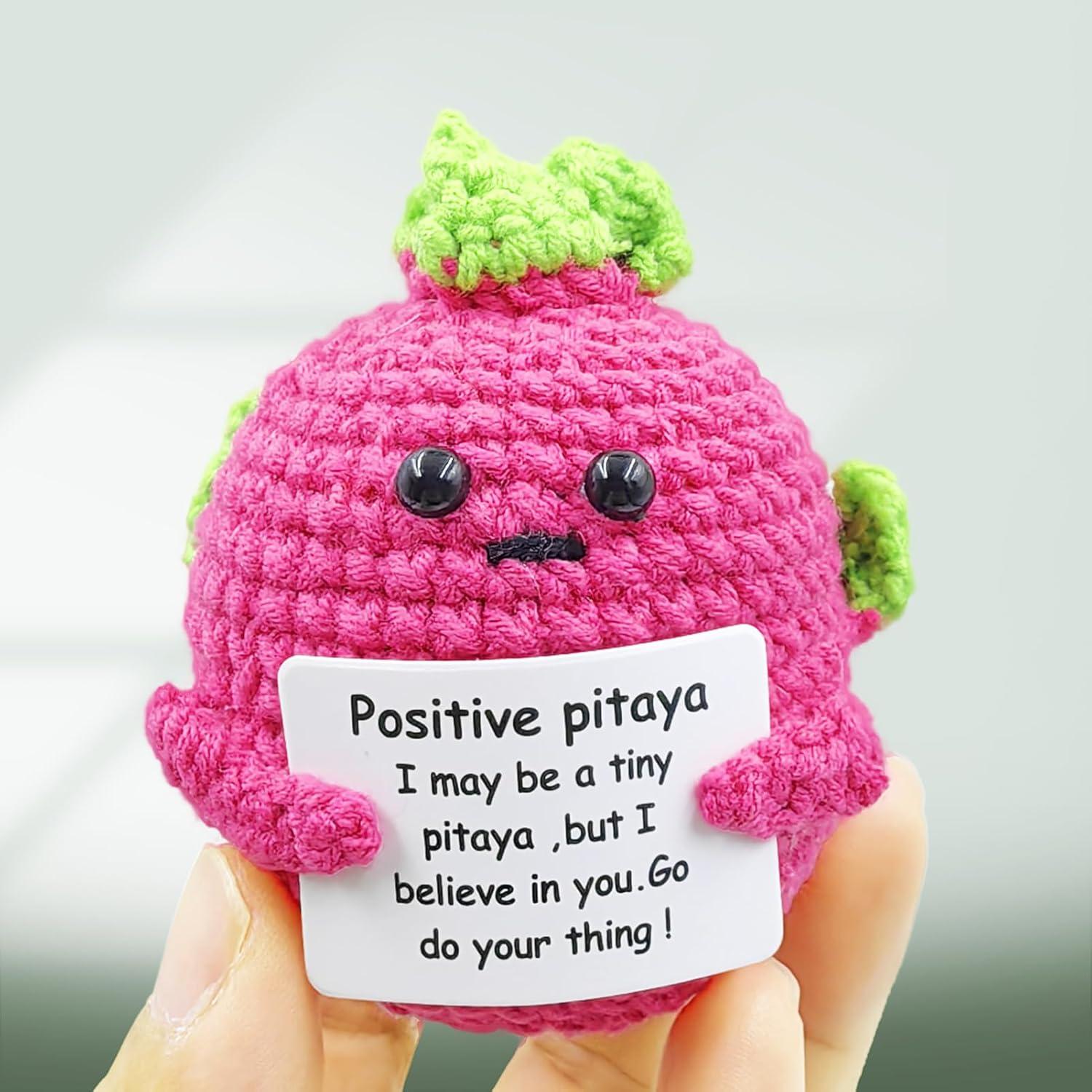 Muñecas de Ganchillo Tejidas SIMXEHAY Manzana y Pitaya 7 cm