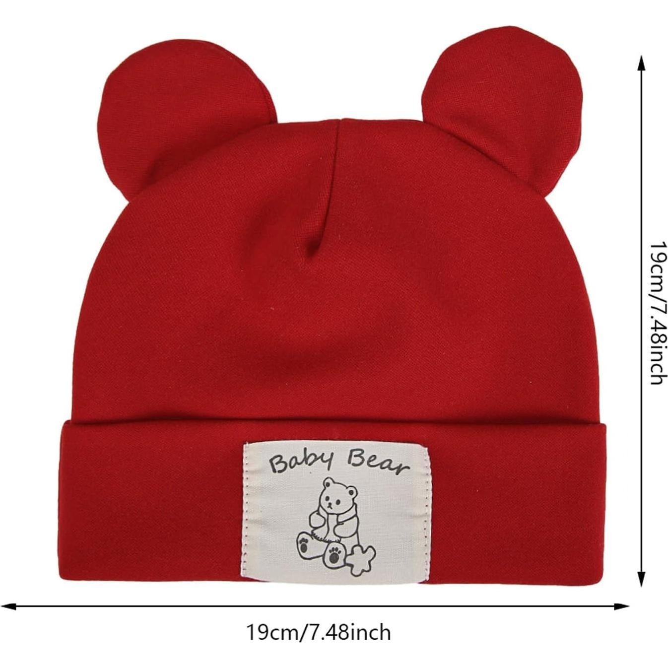Gorro de Oso KIDOCHEESE para Bebé Niña - 3 Colores Suaves
