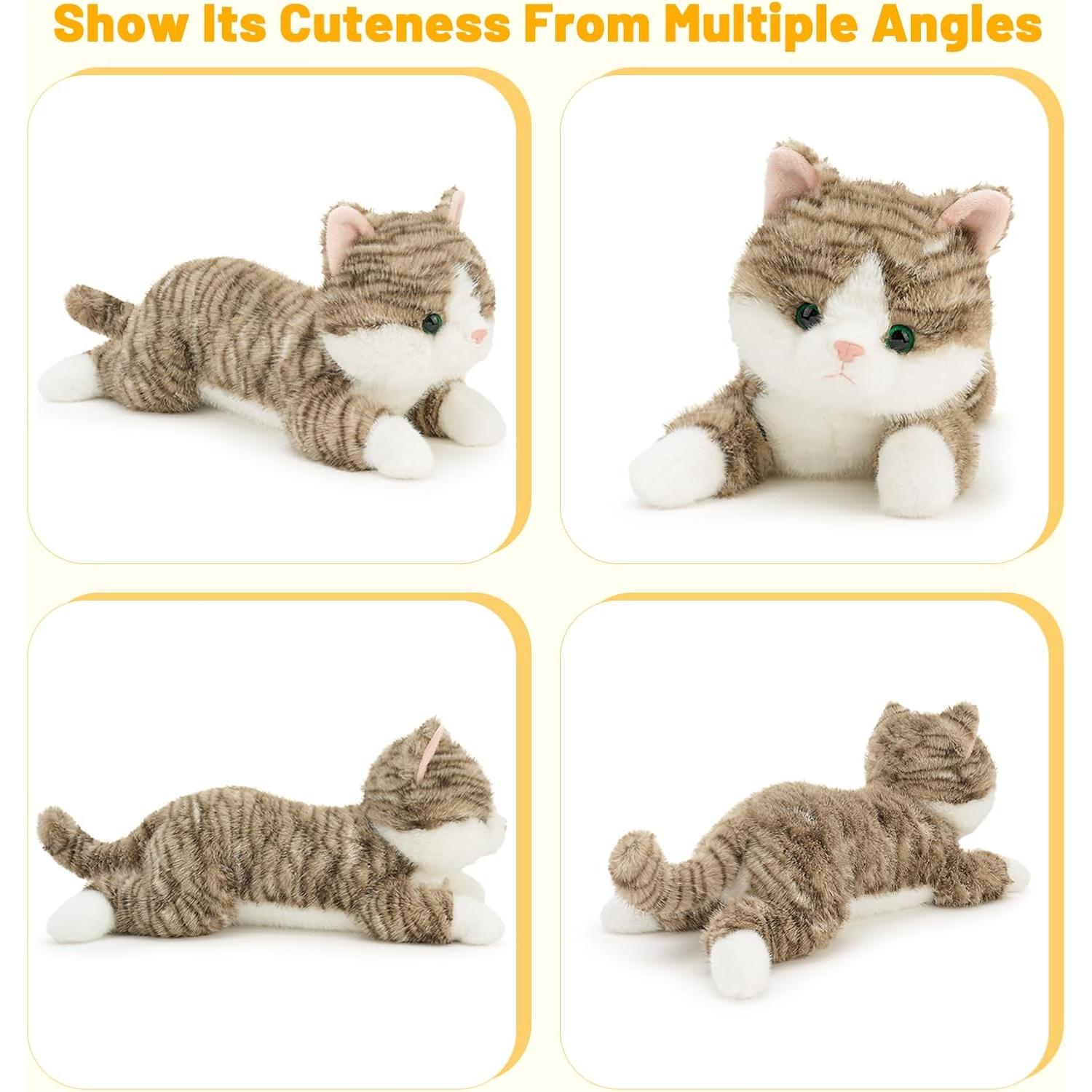 Juguete de Peluche Gatito Marrón 25.4 cm Wanwu World