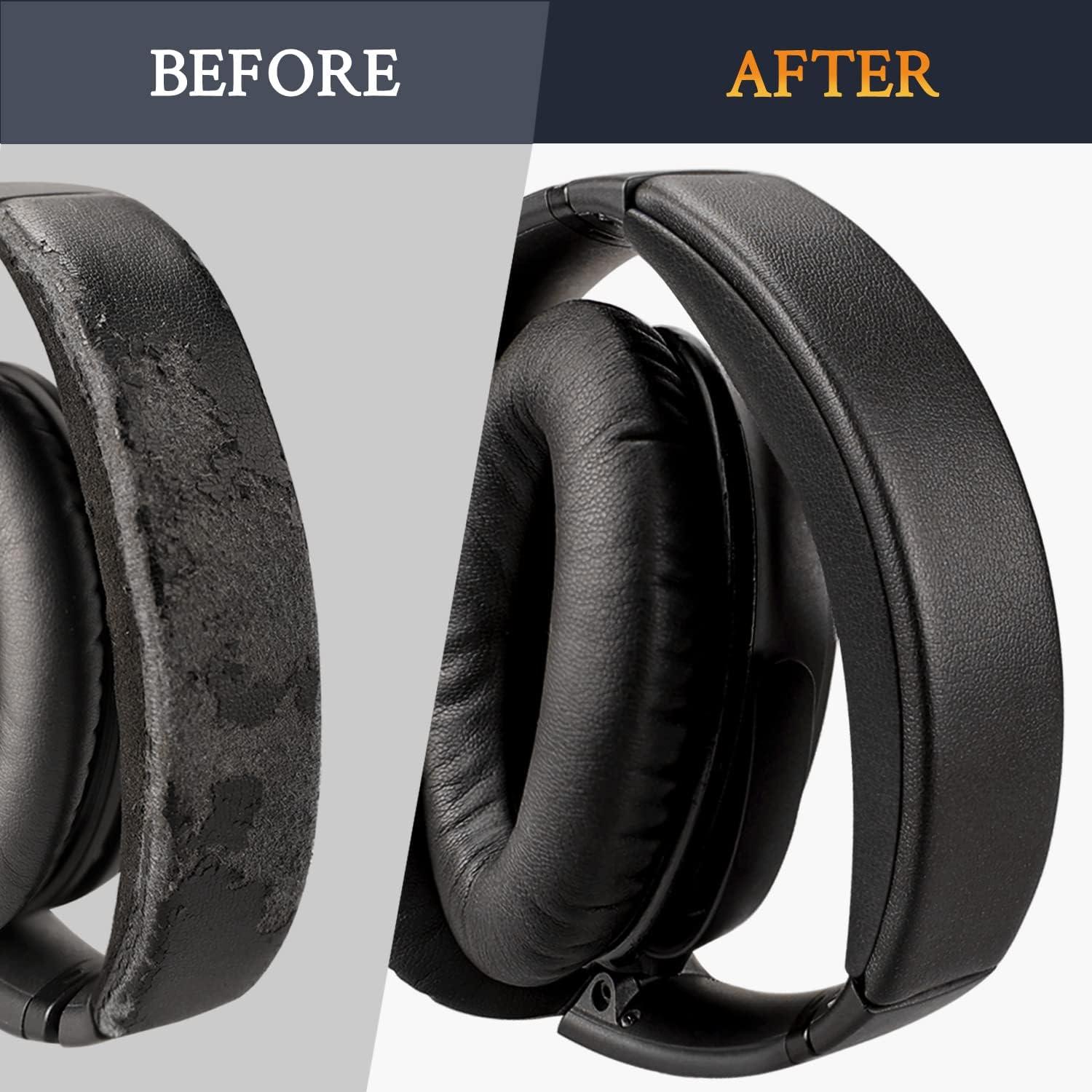 Funda de diadema SOULWIT para Bose QuietComfort 45 y SE - Negro