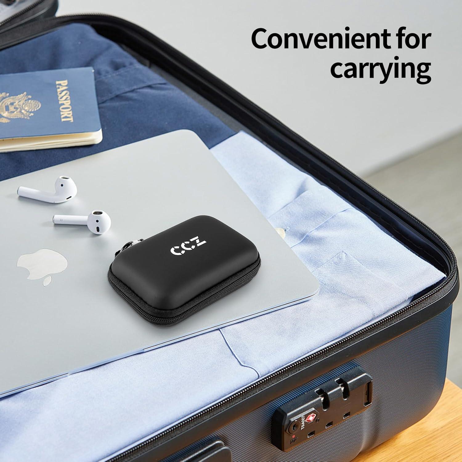 Funda para Auriculares In Ear Yinyoo CCZ ZC02 Negra con Mosquetón